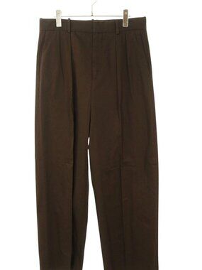 Loewe Pleated Trousers Cotton Long Pants 48